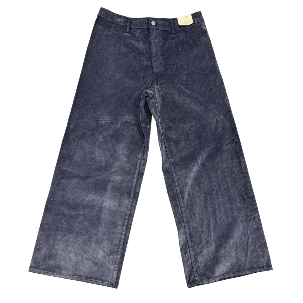 Universal‎ Thread High-Rise Sailor Wide Leg Corduroy Pants Blue 14R New
